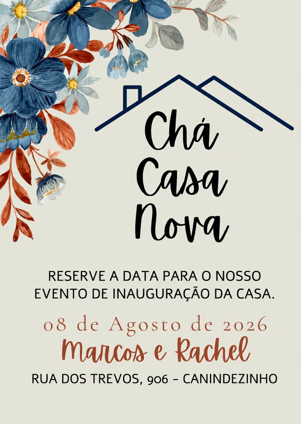 Convite Chá de Casa Nova